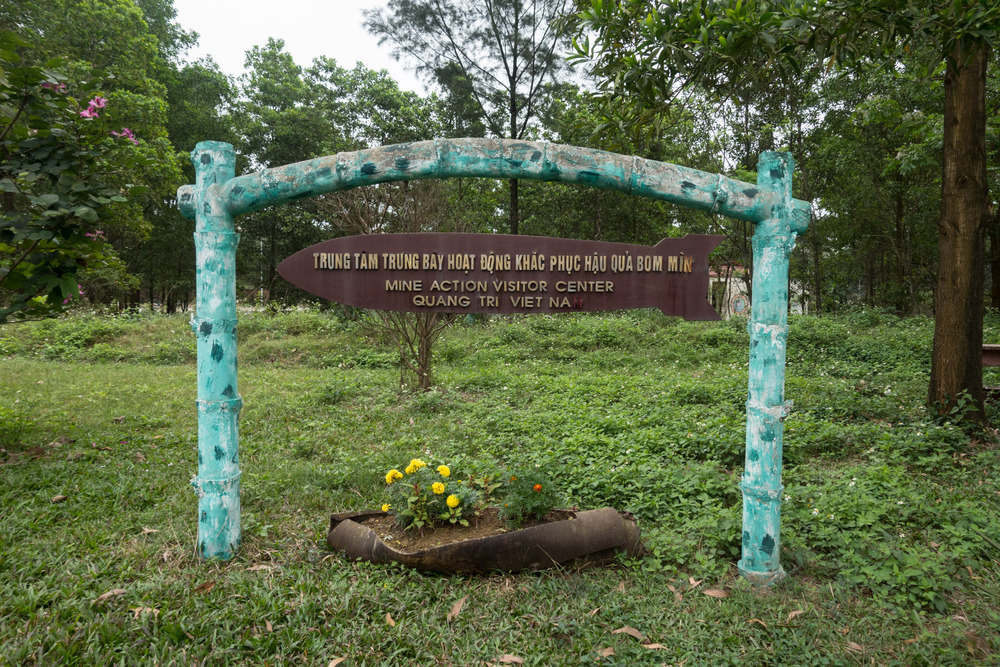 entrance sign at the mine museum