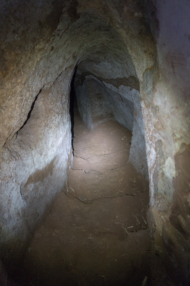 one corridor in the tunnel system